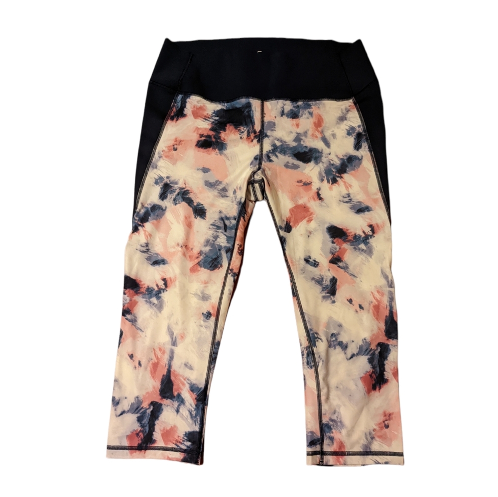Gap Fit Sculpt Crop Leggings XL Tie Dye High Waist